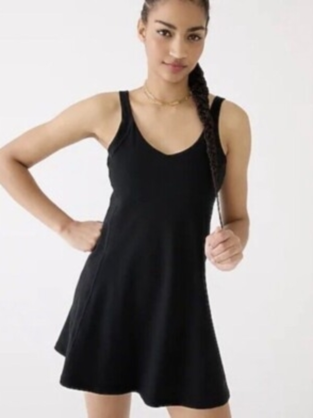 J. Crew Black Cloudstretch Tennis Dress